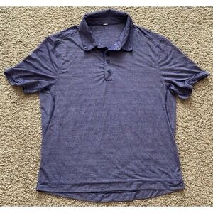 Lululemon Shirt Mens Medium Short Sleeve Evolution Golf Polo Active Performance